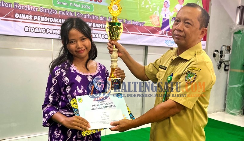 Siswi SMPN 1 Wakili Kalteng di FLS3N Nasional: Bukti Kualitas Pendidikan Barut Terus Meningkat