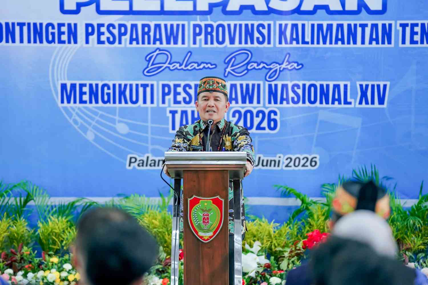 Kontingen Pesparawi XIV Kalteng Dilepas Gubernur Agustiar Sabran Menuju Manokwari